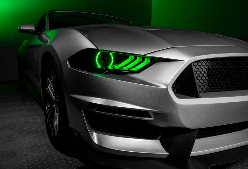 ORACLE Lighting 1446-332 - ORL1446-332 - Oracle 18-21 Ford Mustang Dynamic DRL w/ Halo Kit & Sequential Turn Signal - ColorSHIFT - Shipped in Europe - Tuningsupply.com