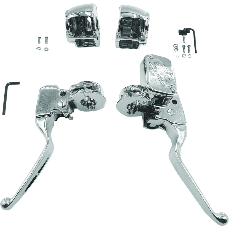 Bikers Choice 601448 - BKC601448 - Bikers Choice 15-17 Softail Chrome Handlebar Control Kit 1/2 Inch Bore Single Disc - Shipped in Europe - Tuningsupply.com