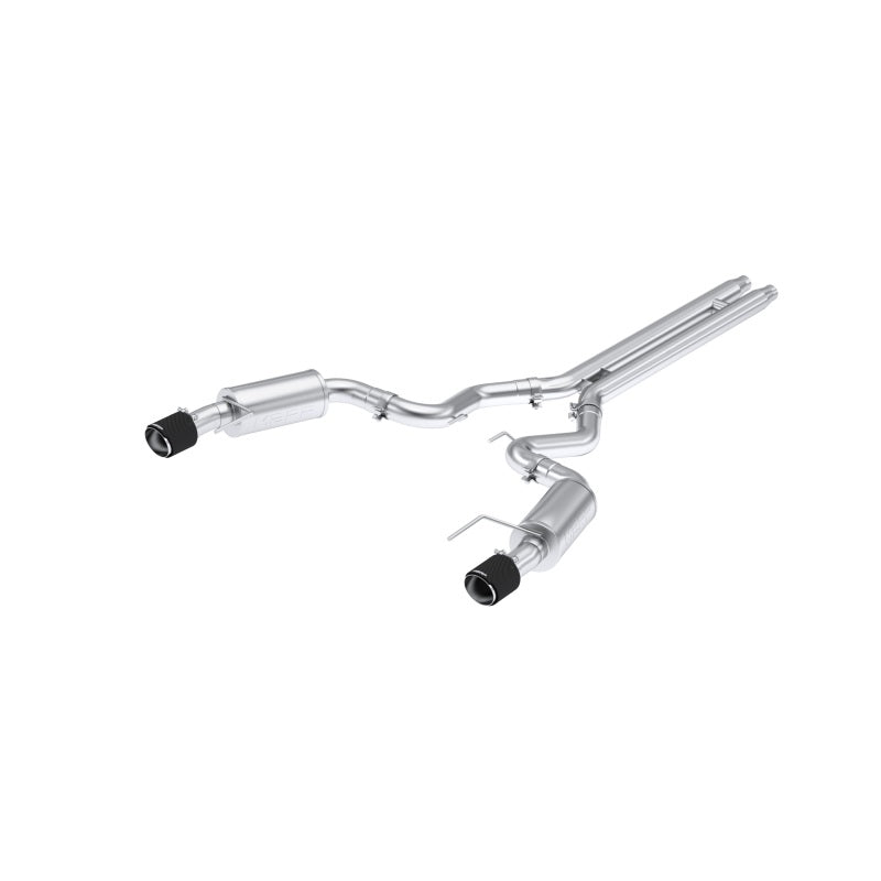 MBRP PS72513CF - MBRPS72513CF - MBRP 2024 Ford Mustang GT S650, 5.0L 3inCat-Back Dual Split Rear with Carbon Fiber Tips (Street) - Shipped in Europe - Tuningsupply.com