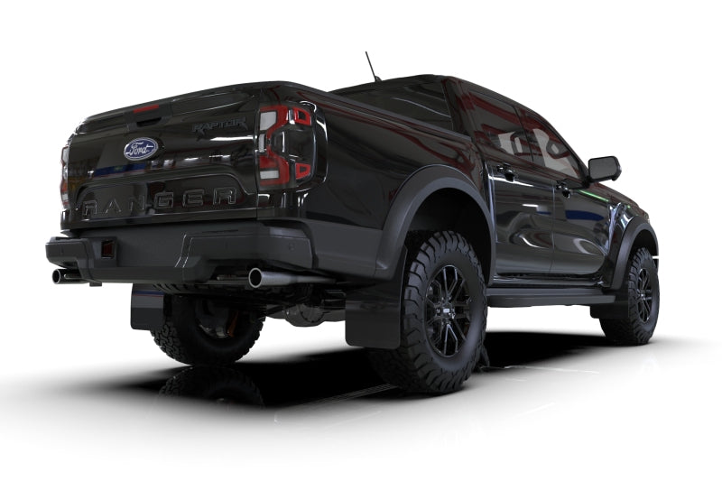 Rally Armor MF123-UR-BLK-MBK - RALMF123-UR-BLK-MBK - Rally Armor 23-25 Ford Ranger Raptor Black UR Mud Flap Metallic Black Logo - Shipped in Europe - Tuningsupply.com