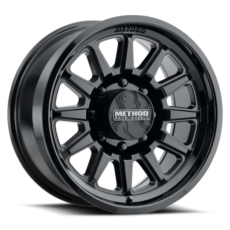 Method Wheels - MRWMR323290801312 - Method MR323 20x9 +12mm Offset 8x6.5 BP 130.81mm Gloss Black Wheel - Shipped in Europe - Tuningsupply.com