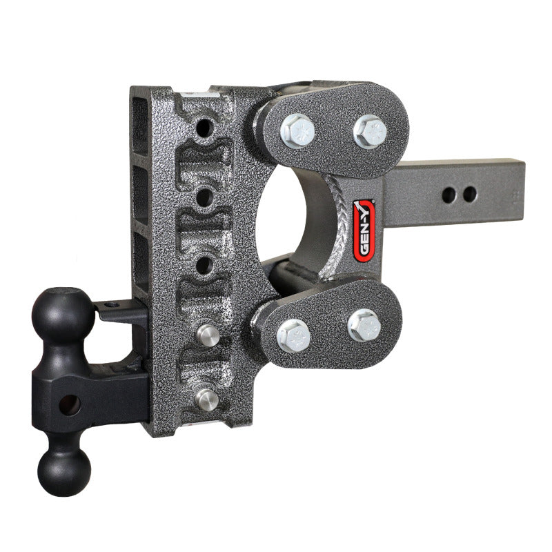 GEN-Y Hitch - GENGH-1125 - Gen-Y The Boss Torsion-Flex 2.5in Shank 7.5in Drop 16K Hitch w/GH-051 Dual-Ball/GH-032 Pintle Lock - Shipped in Europe - Tuningsupply.com