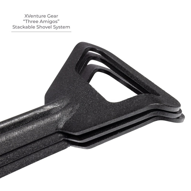 Go Rhino XG-RS50020T - GORXG-RS50020T - Go Rhino Xventure Gear Sharktooth Stackable Shovel - Textured Black - Shipped in Europe - Tuningsupply.com