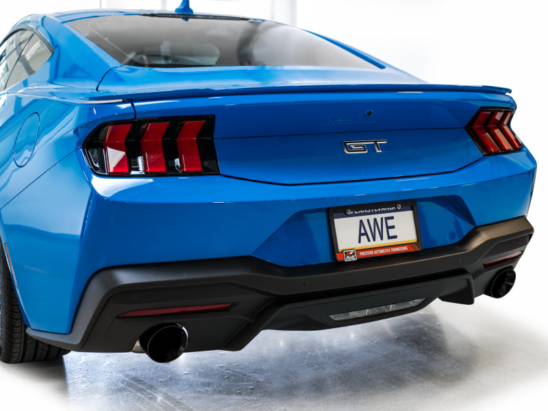 AWE Tuning 3015-33650 - AWE3015-33650 - AWE 2024 Ford Mustang GT Fastback S650 RWD Touring Catback Exhaust w/ Dual Diamond Black Tips - Shipped in Europe - Tuningsupply.com