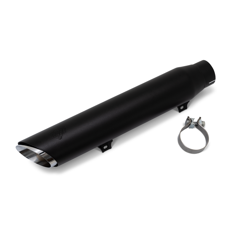 Vance and Hines 46750 - VAH46750 - Vance & Hines 2025+ HD Softail Twin Slash 4in Round Black Slip-On Exhaust - Shipped in Europe - Tuningsupply.com