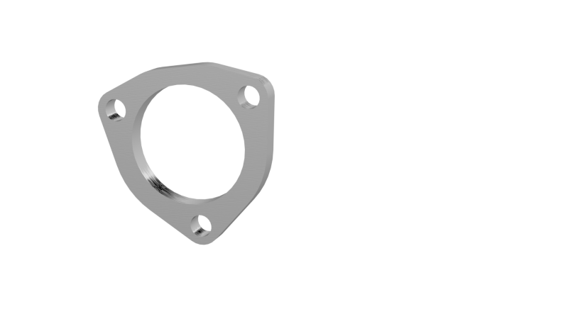 QTP 10250F - QTP10250F - QTP 2.5in Weld-On QTEC 3 Bolt Flange - Shipped in Europe - Tuningsupply.com