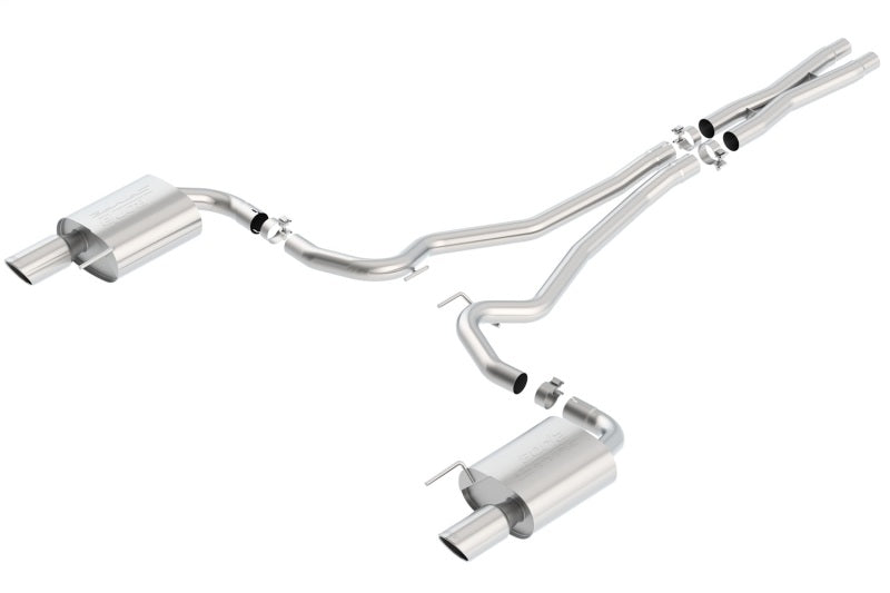 Borla 140590 - BOR140590 - Borla S-Type Cat-Back 15-17 Ford Mustang GT 5.0L V8 MT/AT 2.5in pipe 4in tip - Shipped in Europe - Tuningsupply.com