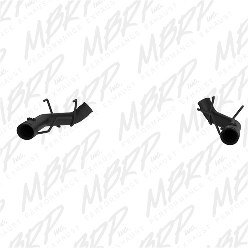 MBRP PS7203BLK - MBRPS7203BLK - MBRP 2011-2014 Ford Mustang GT 3in Dual Axle Back Muffler Delete - Black - Shipped in Europe - Tuningsupply.com
