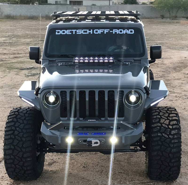 ORACLE Lighting 5839-504-PSC - ORL5839-504-PSC - Oracle Oculus Bi-LED Projector Headlights for Jeep JL/Gladiator JT Satin Silver 5500K - Shipped in Europe - Tuningsupply.com