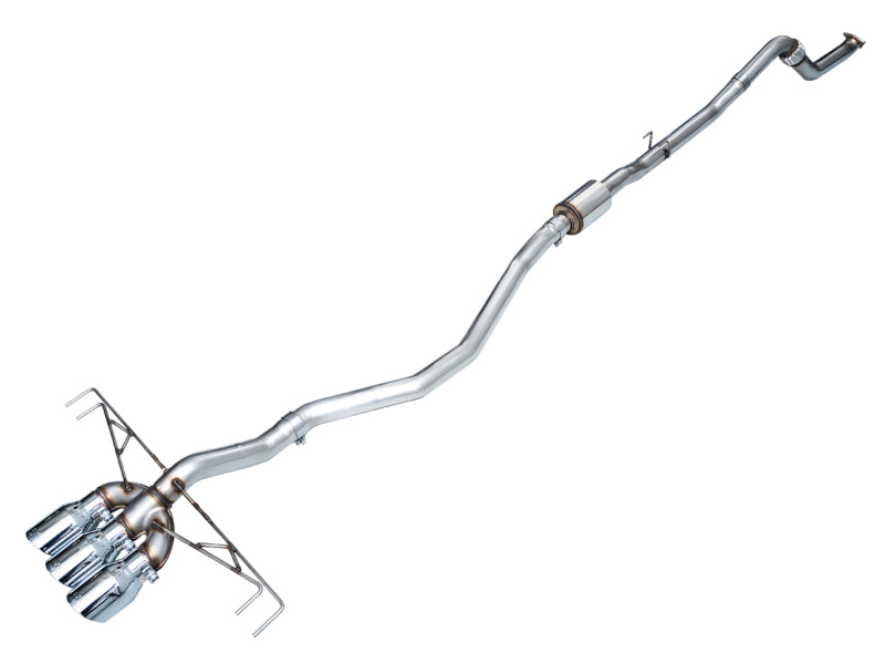 AWE Tuning 3020-52287 - AWE3020-52287 - AWE Tuning 2023 Honda Civic Type R FL5 Track Edition Exhaust w/ Triple Chrome Silver Tips - Shipped in Europe - Tuningsupply.com