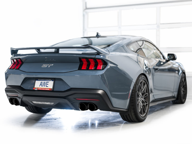 AWE Tuning 3025-43650 - AWE3025-43650 - AWE 2024 Ford Mustang GT Fastback S650 RWD SwitchPath Catback Exhaust w/ Quad Diamond Black Tips - Shipped in Europe - Tuningsupply.com