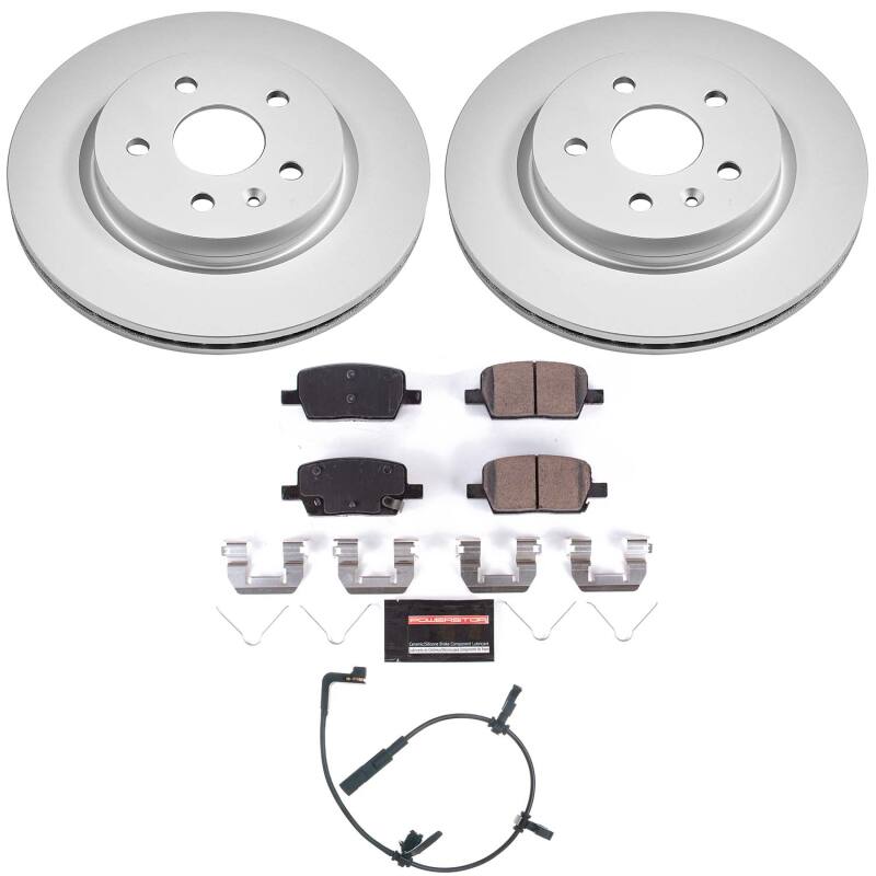 PowerStop CPK9301-23 - PSBCPK9301-23 - Power Stop 2020 Cadillac CT6 Rear Z23 Coated Brake Kit - Shipped in Europe - Tuningsupply.com