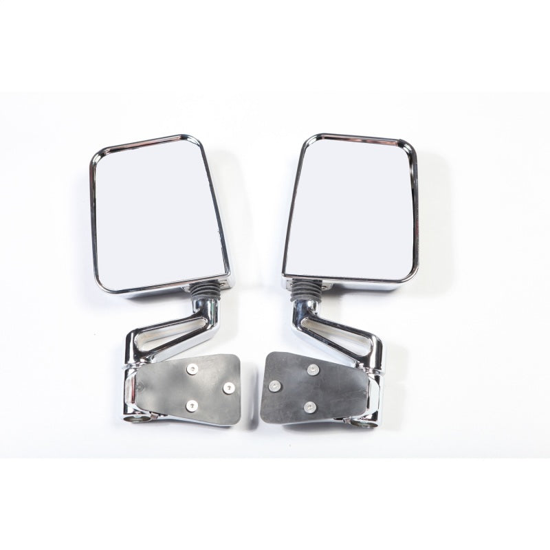 Rugged Ridge 11018.01 - RUG11018.01 - Rugged Ridge 87-02 Jeep Wrangler YJ/TJ Chrome Dual Focus Door Mirror Kit - Shipped in Europe - Tuningsupply.com