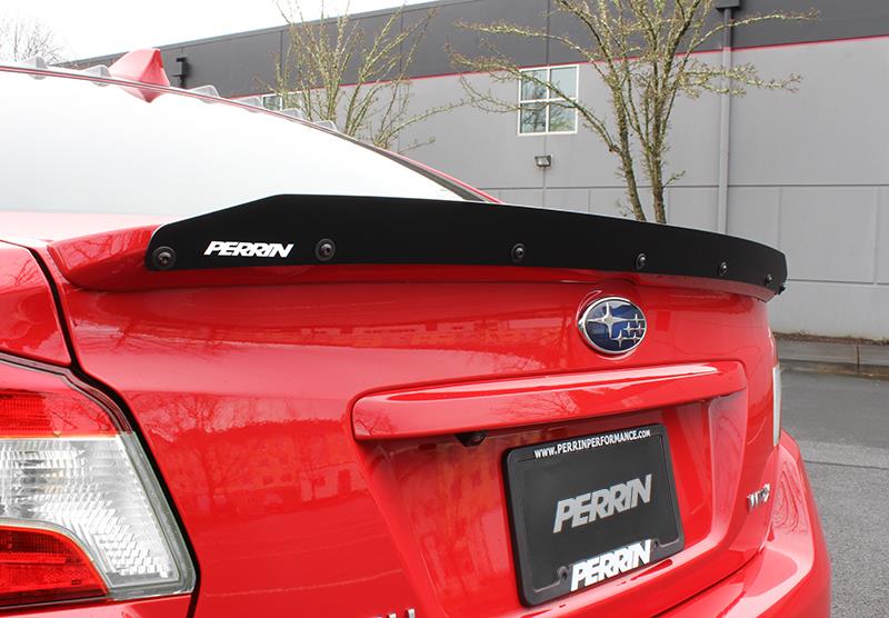 Perrin Performance PSP-BDY-402BK - PERPSP-BDY-402BK - PERRIN 15-21 Subaru WRX/STI (Sedan ONLY w/ Premium Wing) Gurney Flap - Shipped in Europe - Tuningsupply.com