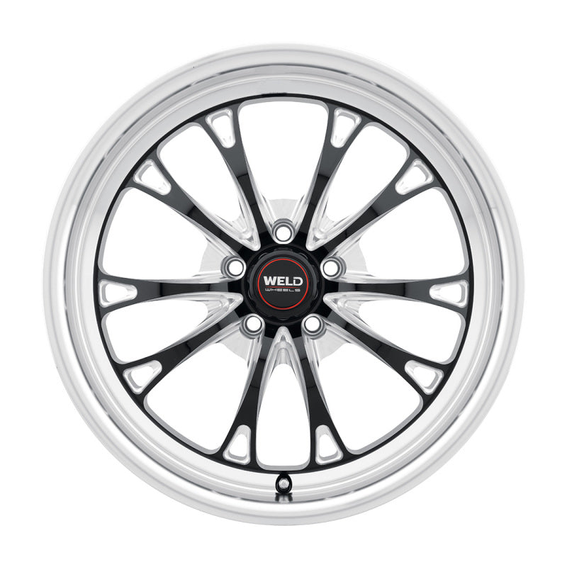 Weld S1578C022N23 - WELS1578C022N23 - Weld Belmont Drag 18x5 / 5x120 BP / ET-23 BS2.1 Gloss Black MIL DIA 78.1 - Shipped in Europe - Tuningsupply.com