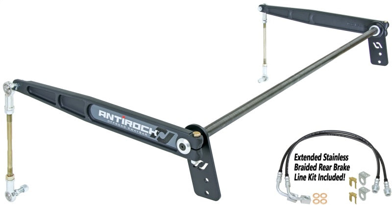 RockJock RJ-236200-101 - ROKRJ-236200-101 - RockJock JK Antirock Sway Bar Kit Rear Forged Arms Heavy 1 1/8in Bar - Shipped in Europe - Tuningsupply.com