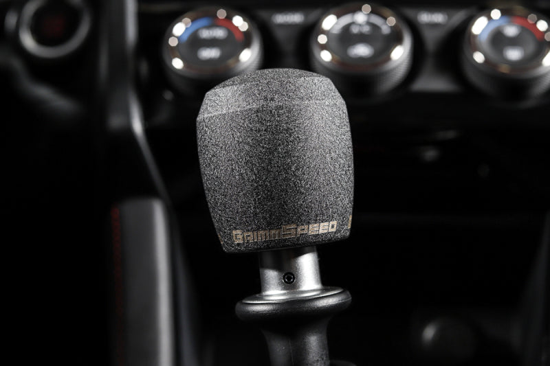 GrimmSpeed GRM380002 - GRMGRM380002 - GrimmSpeed Stubby Shift Knob Stainless Steel Black - M12x1.25 - Shipped in Europe - Tuningsupply.com