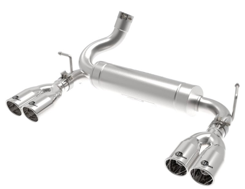 aFe 49-48086-P - AFE49-48086-P - aFe Rebel Series 2.5in 409 SS Axle-Back Exhaust Polished 07-18 Jeep Wrangler (JK) V6-3.6L/3.8L - Shipped in Europe - Tuningsupply.com