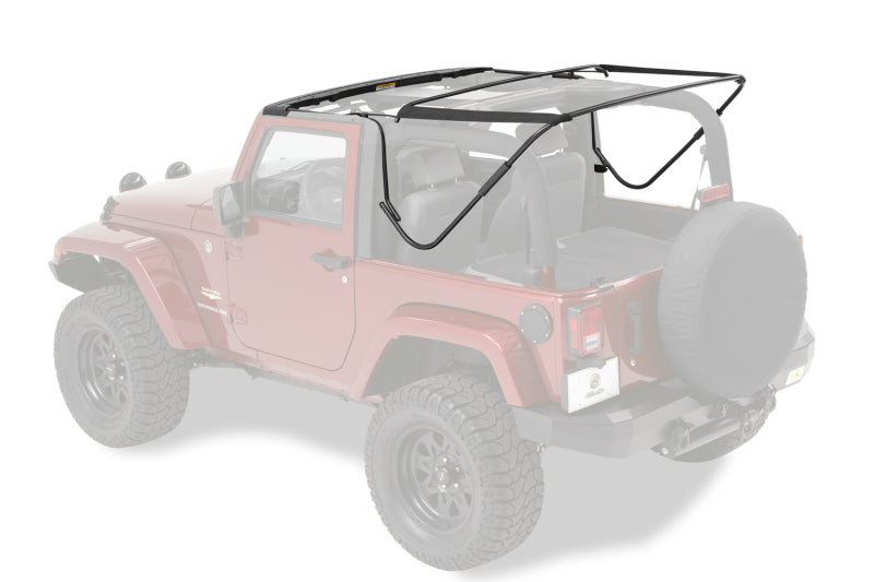 Bestop 55000-01 - BES55000-01 - Bestop 07-18 Jeep Wrangler JK 2-Door Bow & Fdodge Rame Hardware Kit (Factory Style Replacement) - Shipped in Europe - Tuningsupply.com