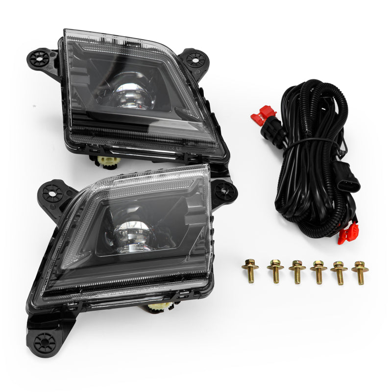 AlphaRex 210017 - ARX210017 - AlphaRex 19-23 Chevrolet Silverado 2500/3500HD DoubleTap Dual Color LED Projector Fog Lights - Shipped in Europe - Tuningsupply.com