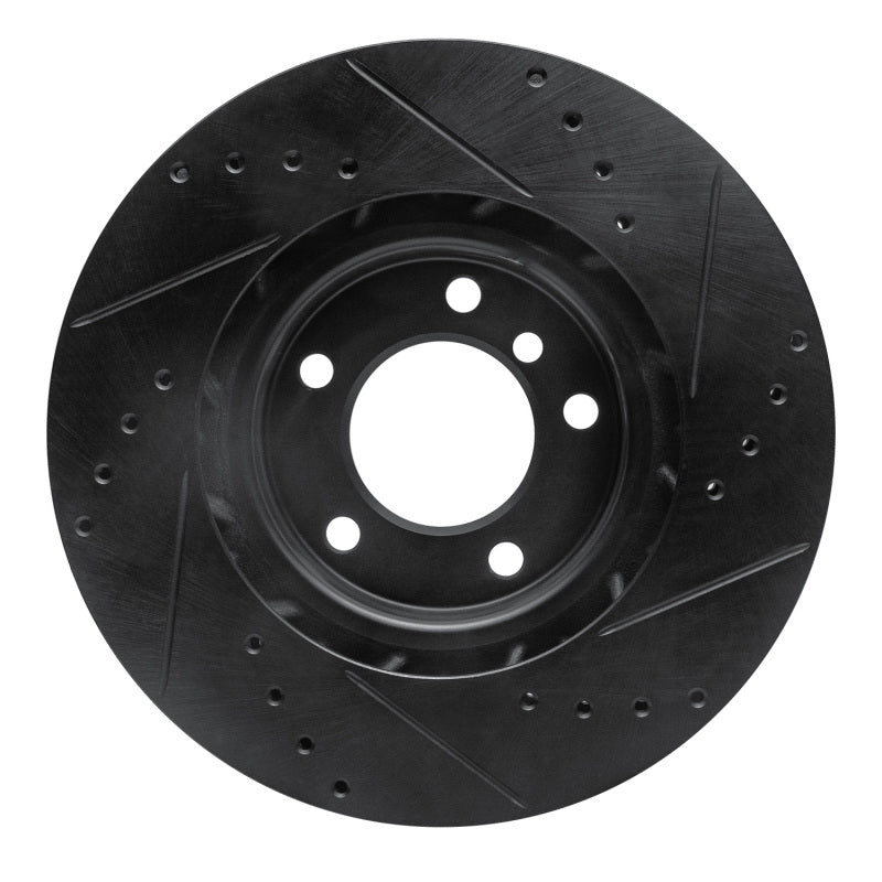 R1 Concepts 633-31037D - RNC633-31037D - R1 95-99 BMW M3 E36 Right Front Drilled & Slotted Black Brake Rotor - Shipped in Europe - Tuningsupply.com