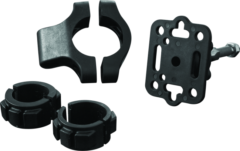 Kuryakyn 1671 - KUR1671 - Kuryakyn Handlebar Accessory Mount Standard 7/8 to 1-1/4in Bar Black - Shipped in Europe - Tuningsupply.com