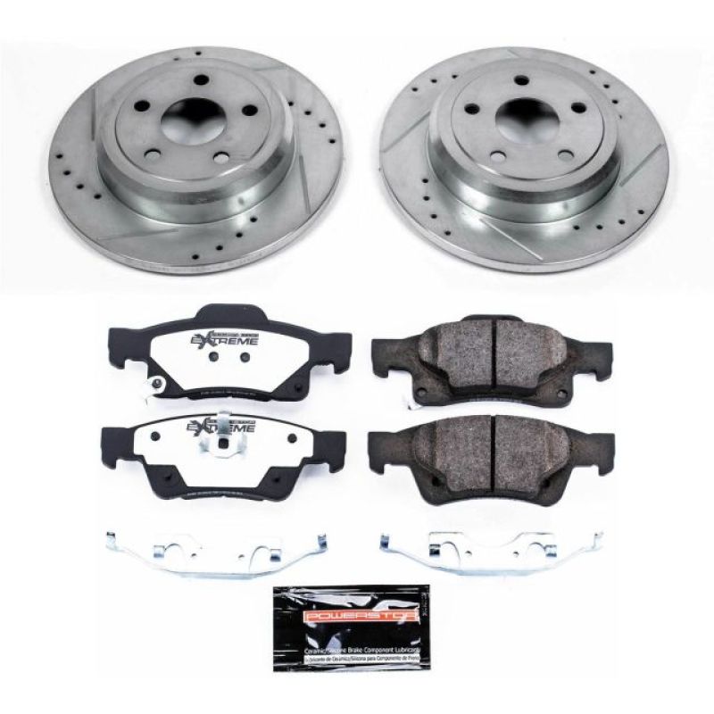 PowerStop K5950-36 - PSBK5950-36 - Power Stop 11-19 Dodge Durango Rear Z36 Truck & Tow Brake Kit - Shipped in Europe - Tuningsupply.com