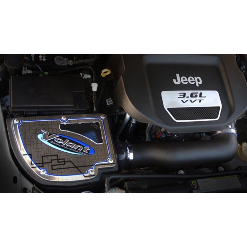 Volant 176366 - VOL176366 - Volant 12-18 Jeep Wrangler 3.6L V6 PowerCore Closed Box Air Intake System - Shipped in Europe - Tuningsupply.com
