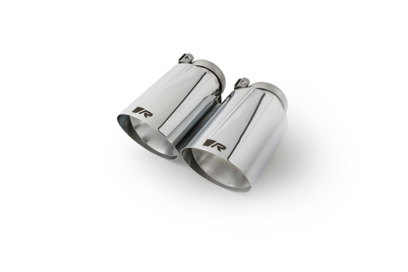Remus 0026 70SGR - RMS0026 70SGR - Remus Stainless Steel 102mm Angled Straight Cut Chrome w/Adj Clamp Tail Pipe Set (Pair) - Shipped in Europe - Tuningsupply.com