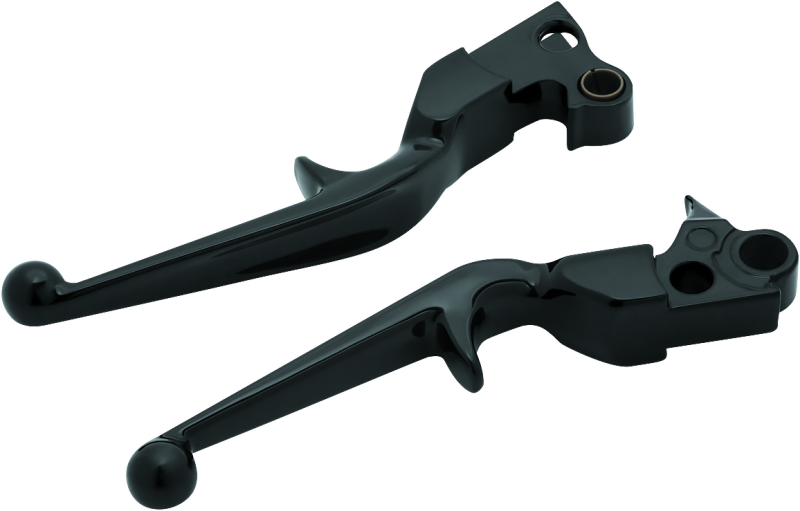 Kuryakyn 1845 - KUR1845 - Kuryakyn Trigger Lever Set 96-Up Cable Gloss Black - Shipped in Europe - Tuningsupply.com