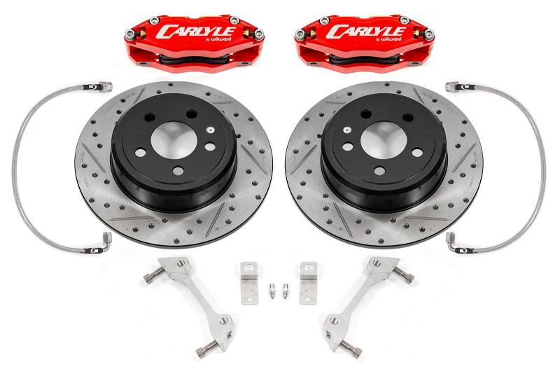 BMR Suspension DBK111 - BMRDBK111 - BMR 08-23 Dodge Challenger Brake Kit For 15in Conversion Red Calipers Non-Demon/Redeye - Shipped in Europe - Tuningsupply.com