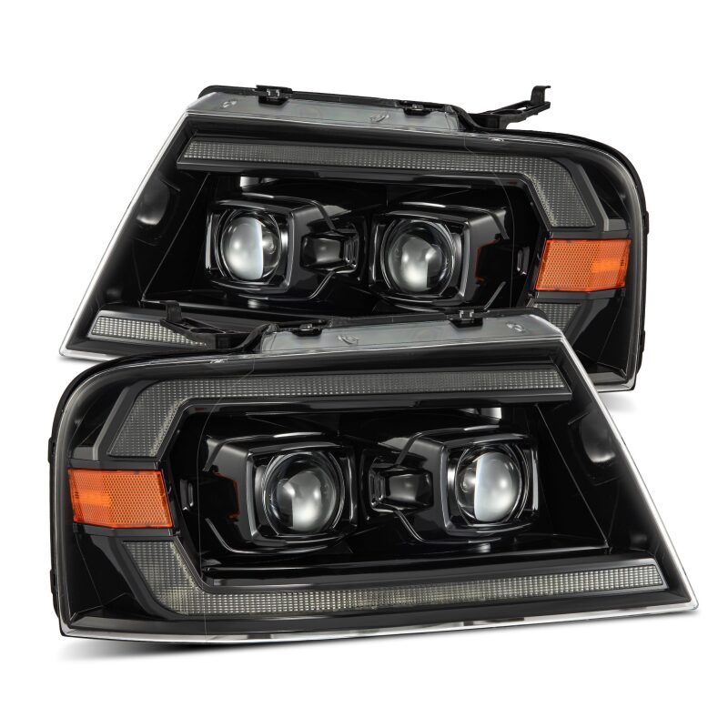 AlphaRex 880136 - ARX880136 - AlphaRex 04-08 Ford F150 PRO-Series Projector Headlights Chrome w/ Sequential Signal and DRL - Shipped in Europe - Tuningsupply.com