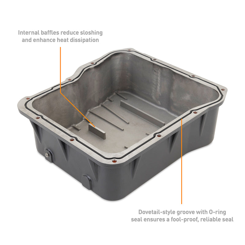Mishimoto MMTP-DMAX-01 - MISMMTP-DMAX-01 - Mishimoto 01-19 Duramax Allison A1000 Transmission Pan Cast GR - Shipped in Europe - Tuningsupply.com
