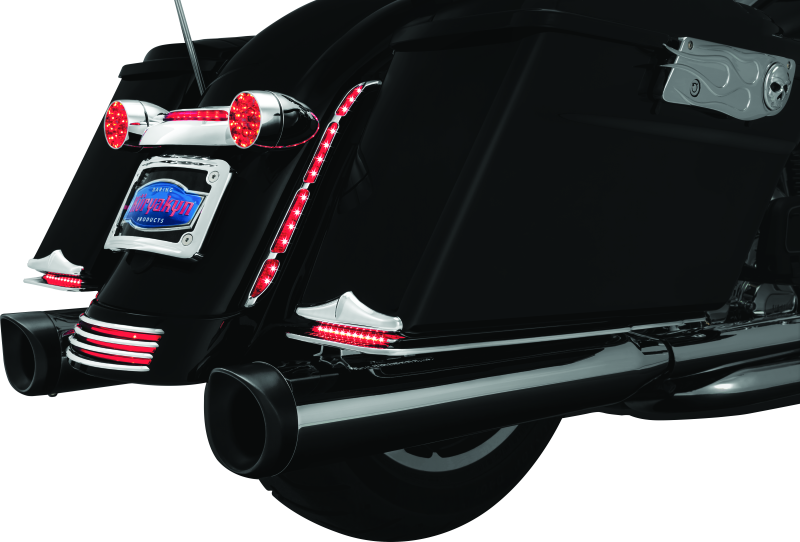 Kuryakyn 7797 - KUR7797 - Kuryakyn Rear Fender Accents FLHX & FLTR Models Chrome - Shipped in Europe - Tuningsupply.com