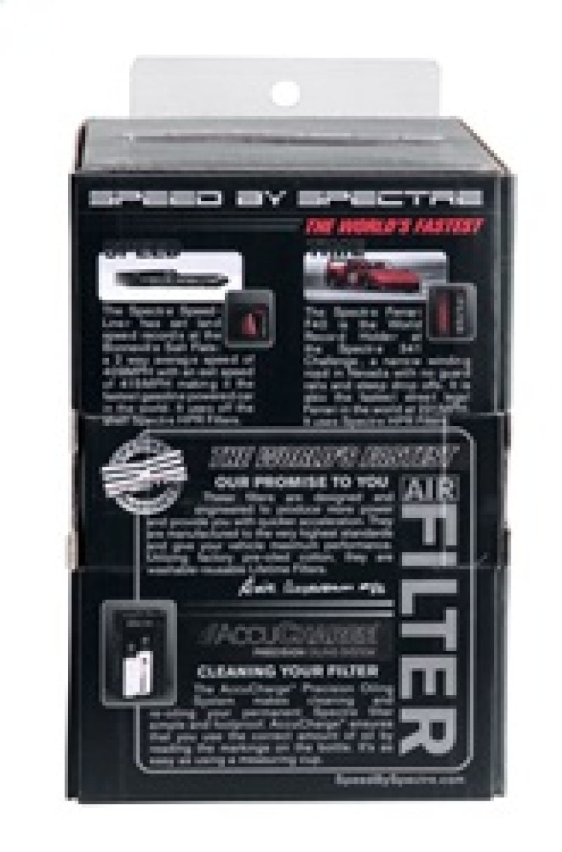 Spectre 8161 - SPE8161 - Spectre Adjustable Conical Air Filter 2-1/2in. Tall (Fits 3in. / 3-1/2in. / 4in. Tubes) - Black - Shipped in Europe - Tuningsupply.com