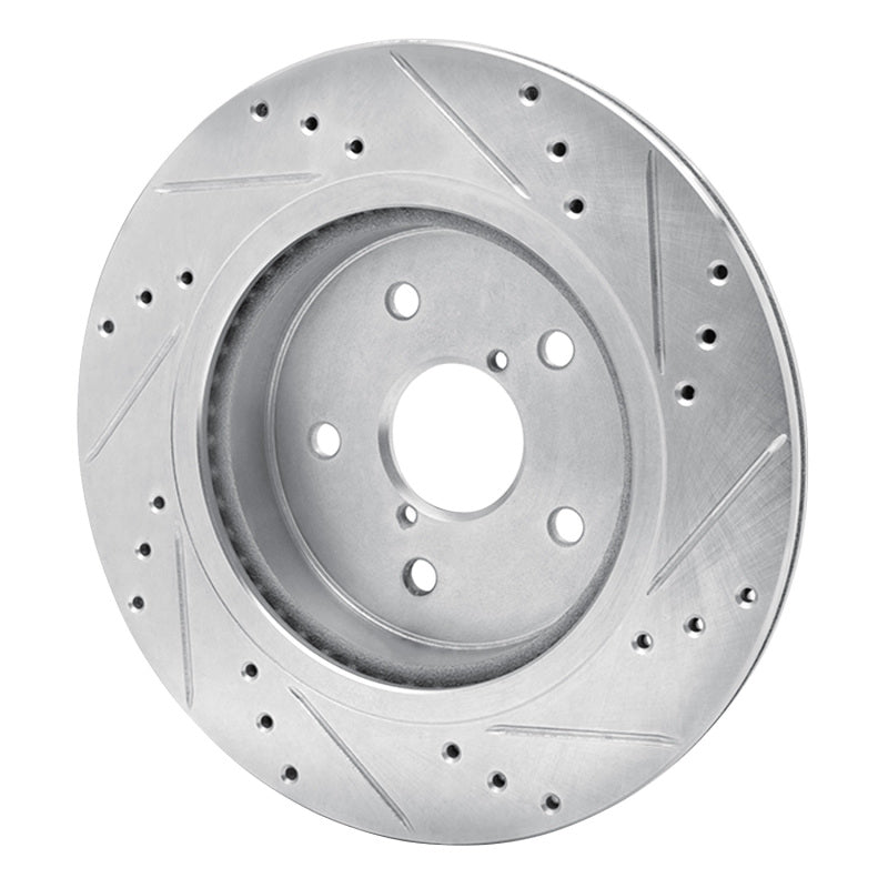 R1 Concepts 631-13028L - RNC631-13028L - R1 2015-2025 Subaru Outback Rear Left Drilled & Slotted Silver Brake Rotor - Shipped in Europe - Tuningsupply.com