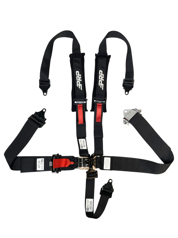 PRP Seats SBH5.3x2RT - PRPSBH5.3X2RT - PRP 5 Pt Harness Latch and Link with 2in Shoulders-3in Lap Belts and Ratchet Straps SFI 16.1- Black - Shipped in Europe - Tuningsupply.com