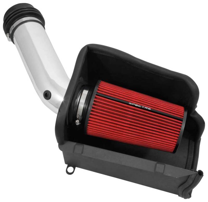 Spectre 9059 - SPE9059 - Spectre 94-97 Ford SD 7.3L DSL Air Intake Kit - Polished w/Red Filter - Shipped in Europe - Tuningsupply.com