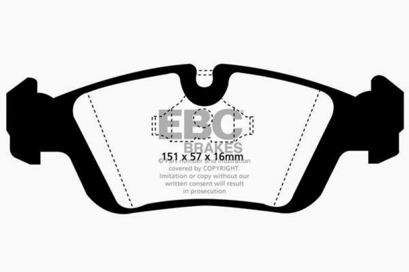 EBC DP5914NDX - EBCDP5914NDX - EBC 96-98 BMW Z3 Bluestuff Front Brake Pads - Shipped in Europe - Tuningsupply.com