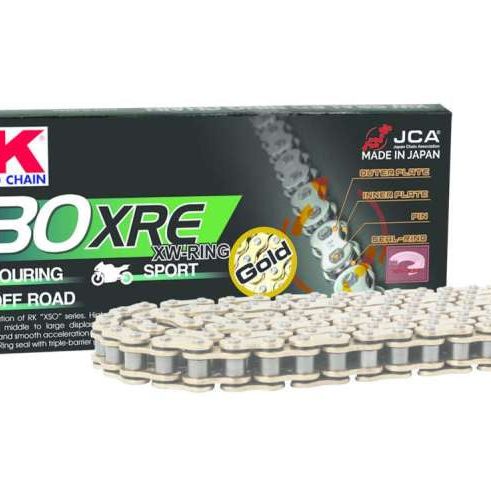 RK Chain GB530XRE-120 - RKCGB530XRE-120 - RK Chain GB530XRE-120L XW-Ring - Gold - Shipped in Europe - Tuningsupply.com