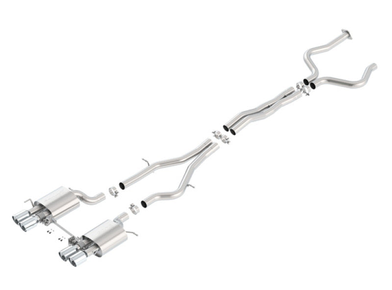 Borla 140692 - BOR140692 - Borla 2016 Cadillac ATS-V 3.6L Twin Turbo Catback Exhaust 4in Tips Dual Split Rear Exit - Shipped in Europe - Tuningsupply.com