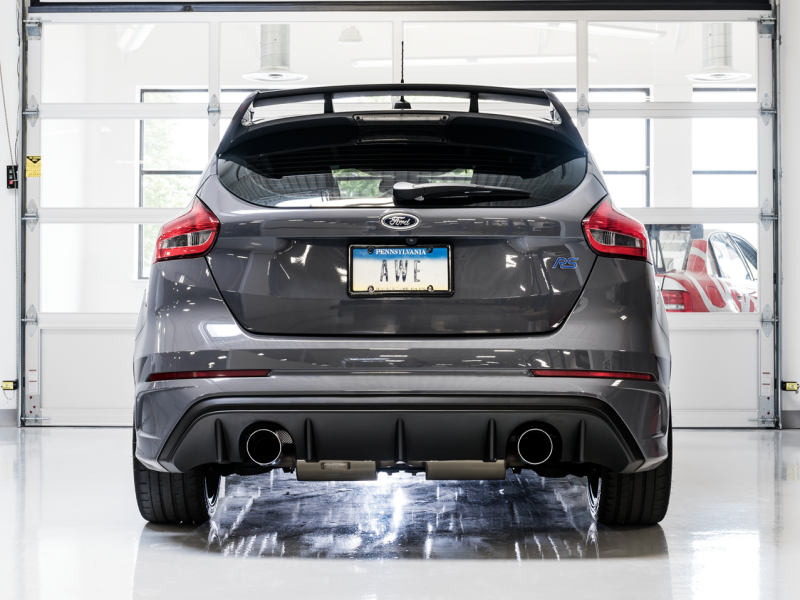 AWE Tuning 3020-32030 - AWE3020-32030 - AWE Tuning Ford Focus RS Track Edition Cat-back Exhaust - Chrome Silver Tips - Shipped in Europe - Tuningsupply.com