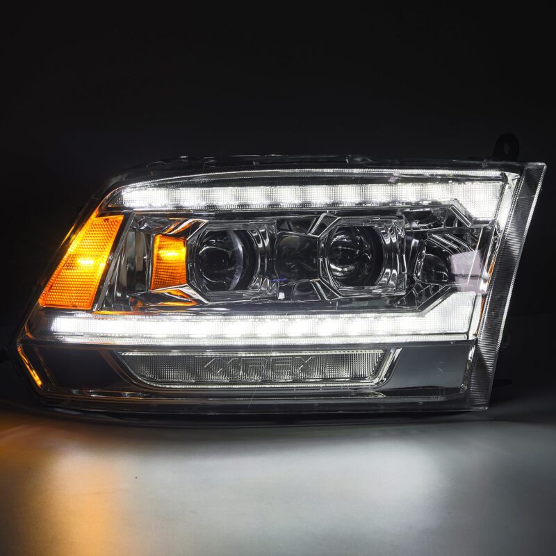 AlphaRex 880562 - ARX880562 - AlphaRex 09-18 Ram 1500 PRO-Series Proj Headlights Chrome w/ Sequential Signal and Top/Middle DRL - Shipped in Europe - Tuningsupply.com