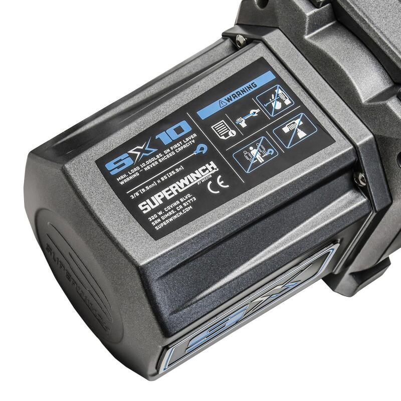 Superwinch - SUW1710201 - Superwinch 10000 LBS 12V DC 3/8in x 80ft Synthetic Rope SX 10000 Winch - Shipped in Europe - Tuningsupply.com