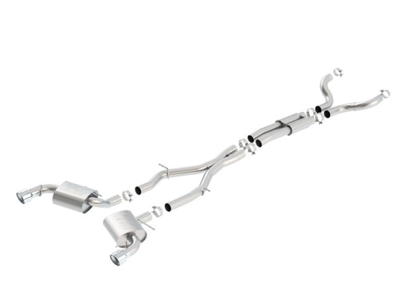 Borla 140690 - BOR140690 - Borla 16-17 Chevy Camaro SS 6.2L ATAK Catback Single Split Rear Exit Exhaust w/Single Tips - Shipped in Europe - Tuningsupply.com