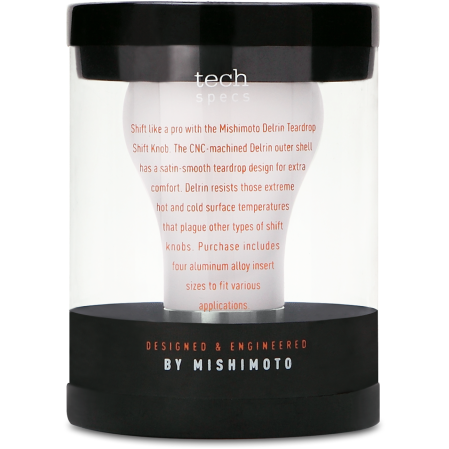 Mishimoto MMSK-TDP-WH - MISMMSK-TDP-WH - Mishimoto Teardrop Shift Knob - White - Shipped in Europe - Tuningsupply.com