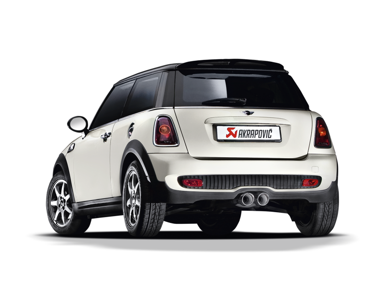 Akrapovic ME-MIN/TI/1H - AKRME-MIN/TI/1H - Akrapovic 07-14 MINI Cooper S (R56) / Cooper S Cabrio (R57) Evolution Line Cat Back (SS) (Req. Tips) - Shipped in Europe - Tuningsupply.com