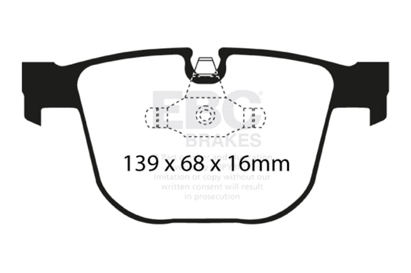 EBC UD919 - EBCUD919 - EBC 08-10 BMW M3 4.0 (E90) Ultimax2 Rear Brake Pads - Shipped in Europe - Tuningsupply.com
