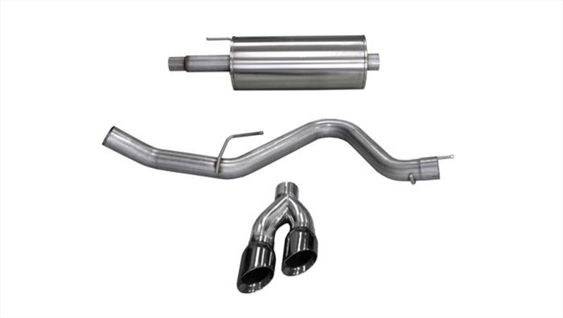 CORSA Performance 14837BLK - COR14837BLK - Corsa 2015-2020 Ford F-150 5.0L V8 (Super Crew Cab) Black Sport Single Side Dual 4in Tips CB Exhaust - Shipped in Europe - Tuningsupply.com
