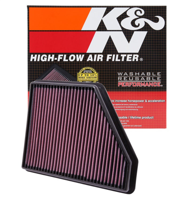 K&N Engineering 33-2434 - KNN33-2434 - K&N 10 Chevy Camaro 3.6/6.2L Drop In Air Filter - Shipped in Europe - Tuningsupply.com